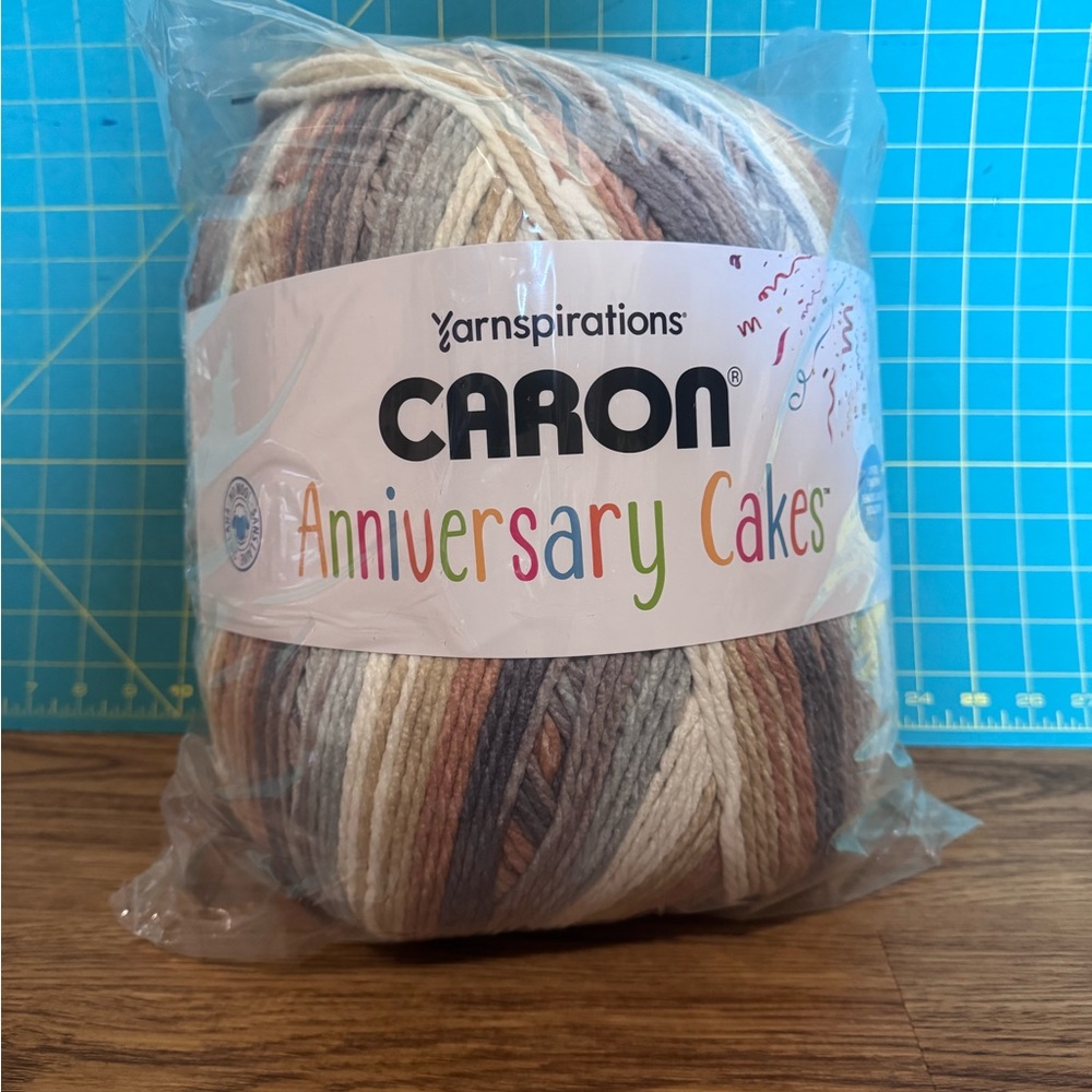 Caron Anniversary Cakes Yarn - Cream, Brown, Tan